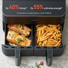 Slika 7/8 -Cosori 8,5-litrski cvrtnik na vroč zrak z dvojno košarico