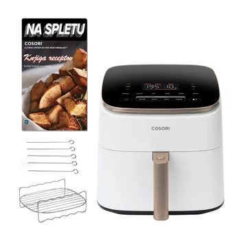 Cvrtnik na vroč zrak COSORI TurboBlaze Chef Edition (6,0-litrski, bel)