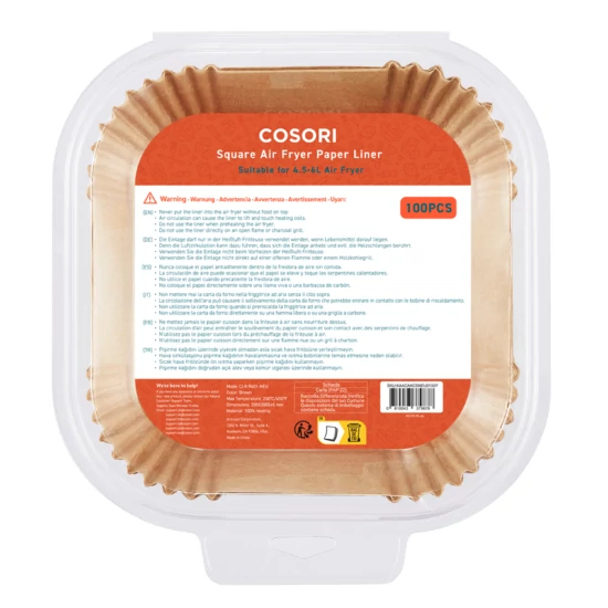Cosori papirnati krožnik za cvrtnik 100 kosov CLR-R601-NEU