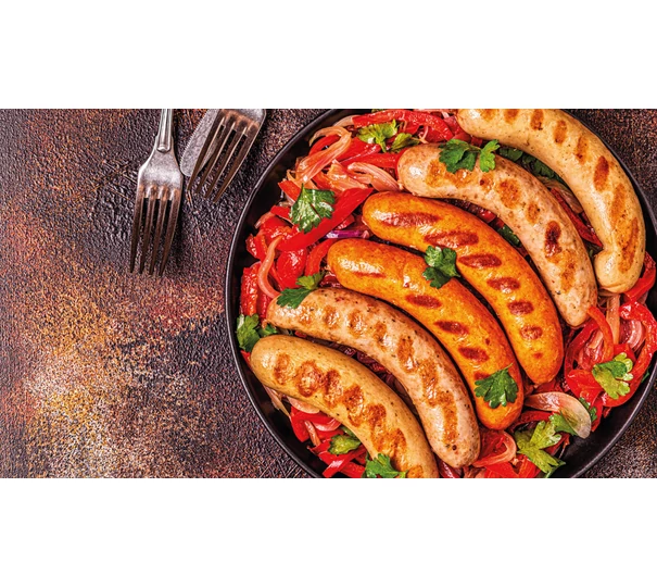 Bratwurst klobase s papriko